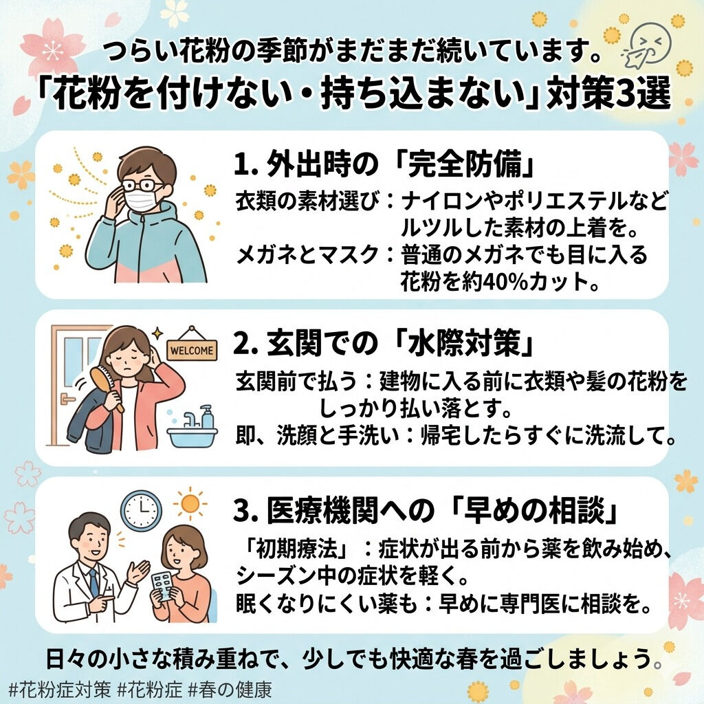 今週の花粉飛散量は、連日「非常に多い」予報が出ています…！🌲